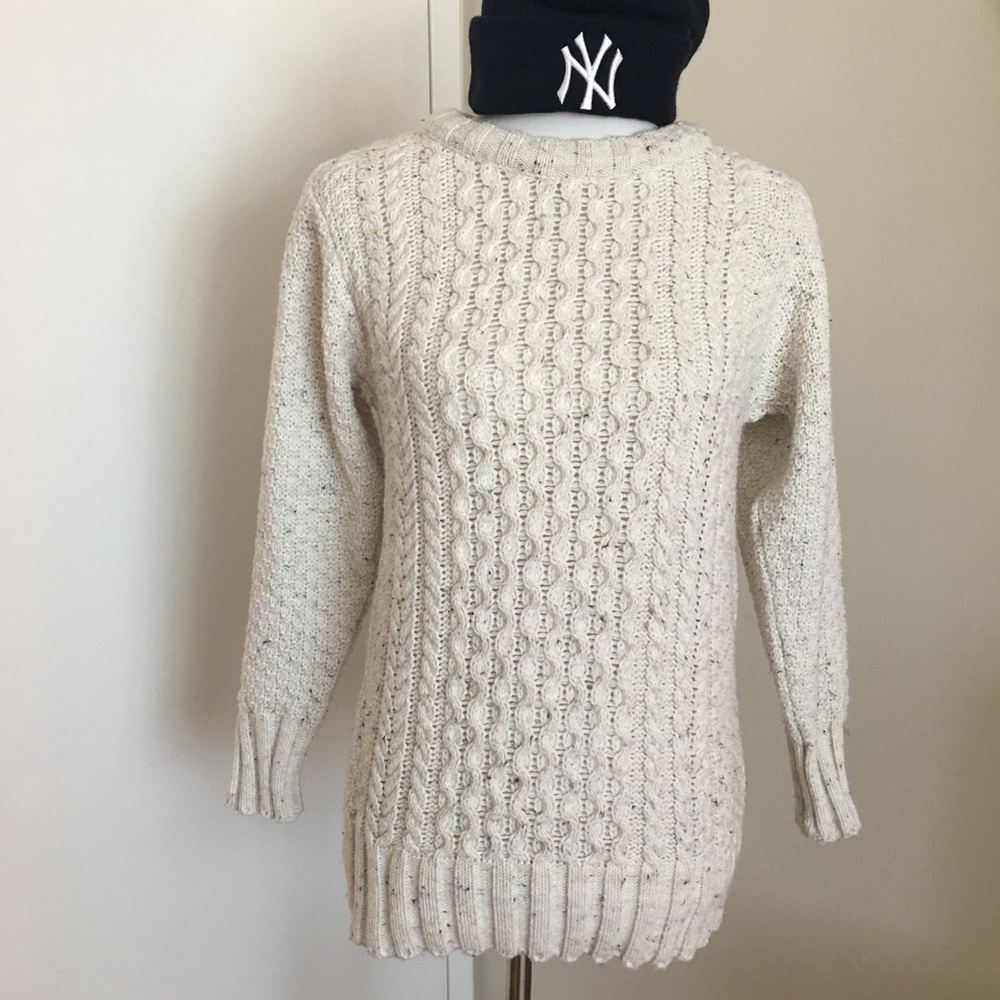 QED LONDON Cream Speck Sweater